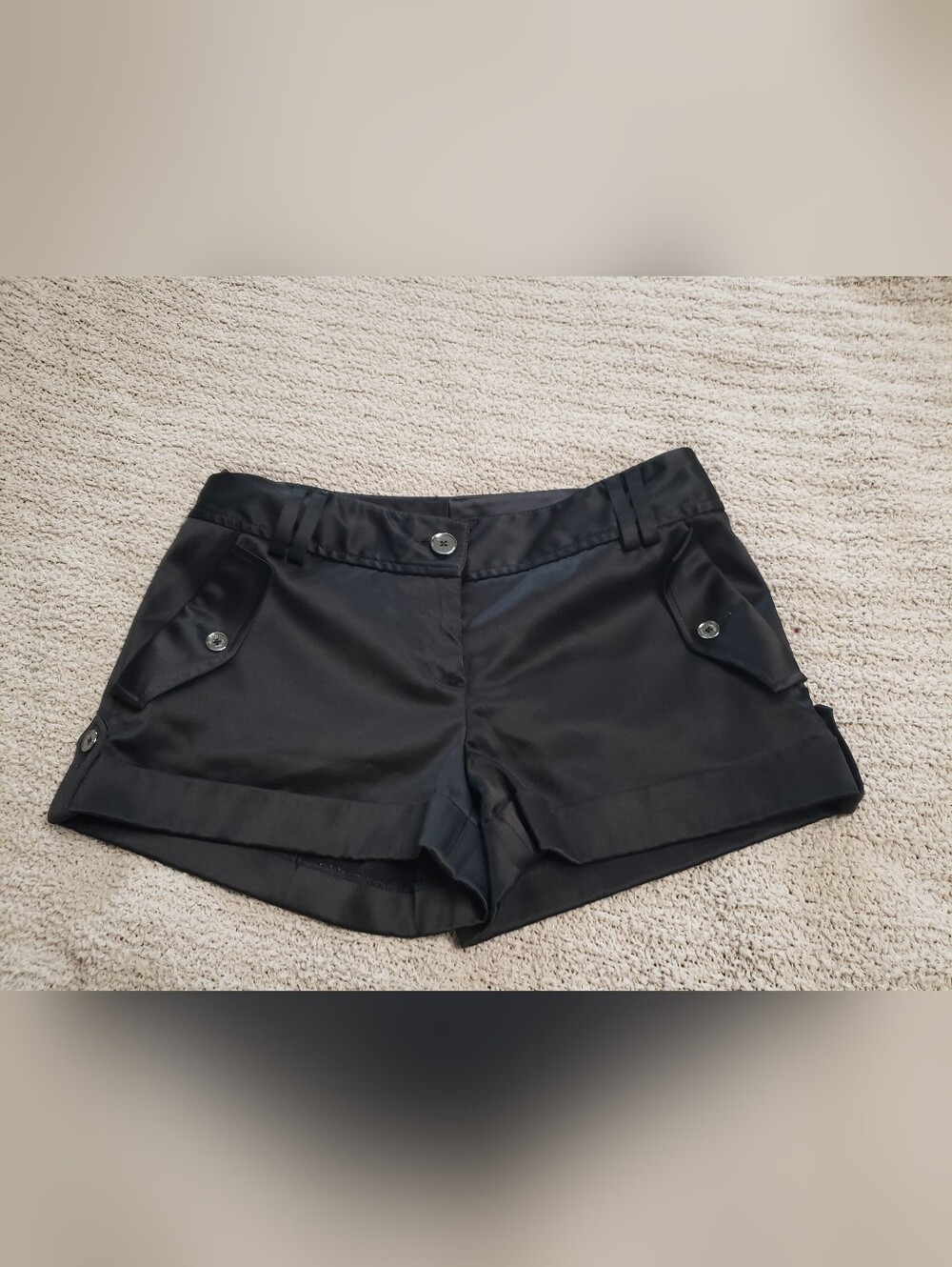 Express Black Women's Dressy Cargo-Style Shorts